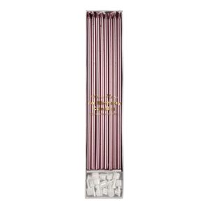 Meri Meri Metallic Pink Long Candles 170470/45-3416