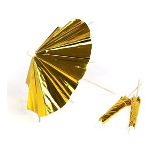 Meri Meri Gold Long Cocktail Umbrellas 174322/45-3527