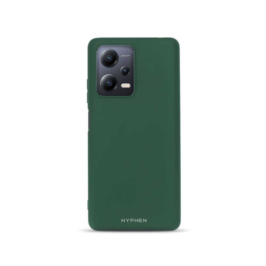 HYPHEN Premium Silicone Soft-Touch Case For Xiaomi Redmi Note 12 5G - Dark Green