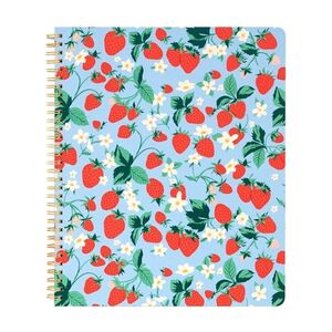 Ban.do Rough Draft Large Notebook Strawberry Field Blue