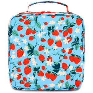 Ban.do What's for Lunch Lunch Bag Strawberry Field Blue