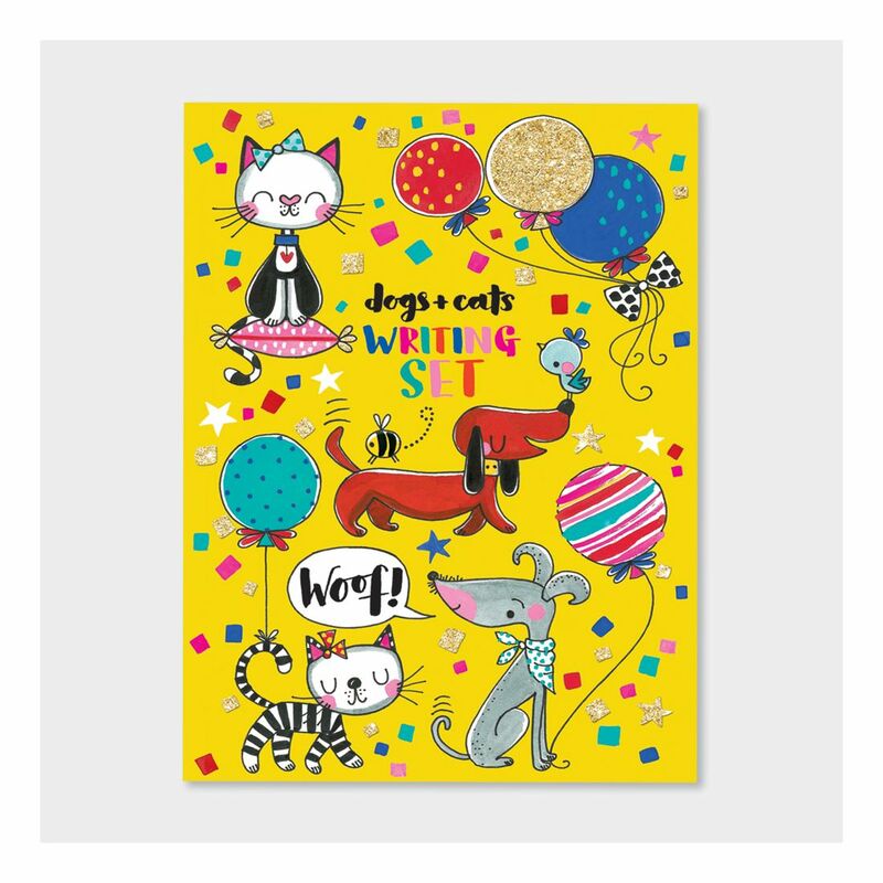 Rachel Ellen Designs Writing Set Wallet Notebook Dogs & Cats