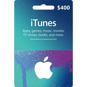 Apple iTunes Gift Card (US) - USD 400 (Digital Code)