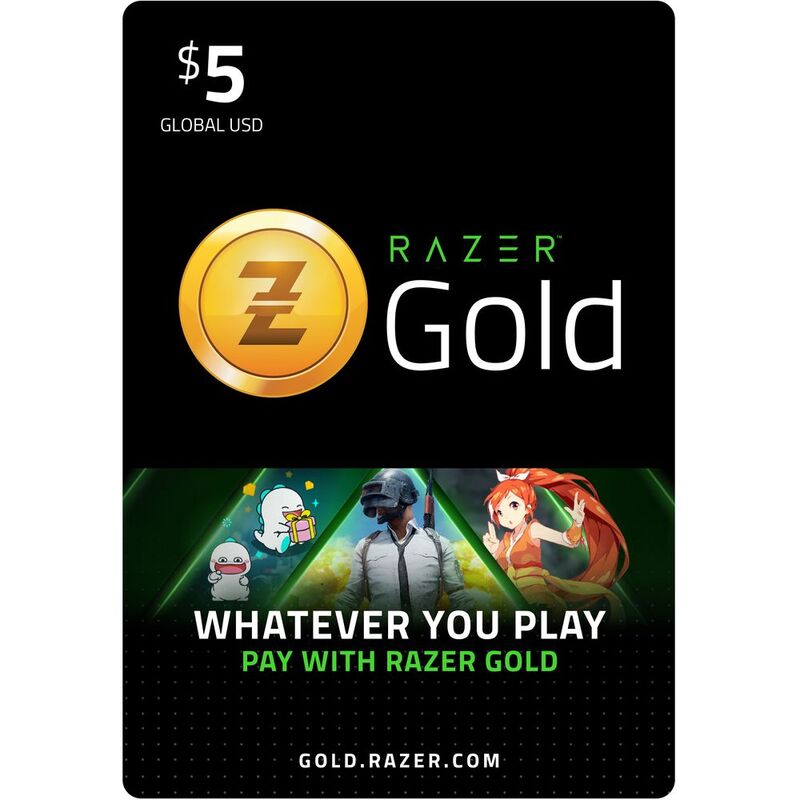 Razer Gold Pins (Global) - USD 5 (Digital Code)