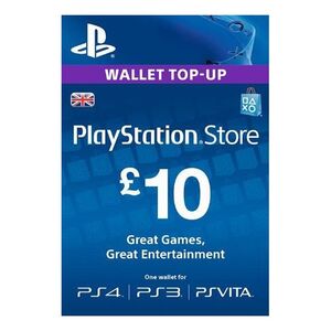 Sony PSN PlayStation Network Wallet Top Up (UK) - GBP 10 (Digital Code)