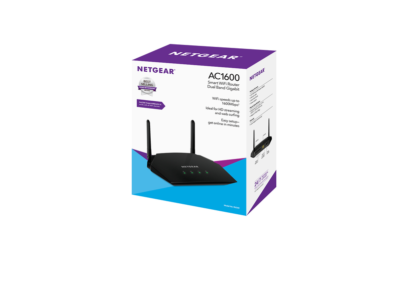 Netgear R6260-100UKS AC1600 Dual-Band Wi-Fi Router