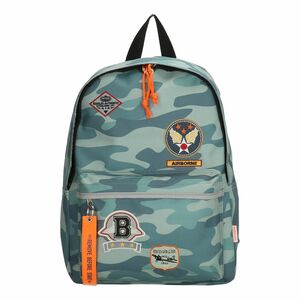 Beagles Airforce Rounded Frontpocket Backpack Blue Camouflage