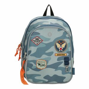 Beagles Airforce Rounded Insulation Pocket Backpack Blue Camouflage