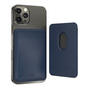 Switch Easy Leather Wallet With Magsafe for iPhone 12 Pro/12/12 Pro Max Navy Blue