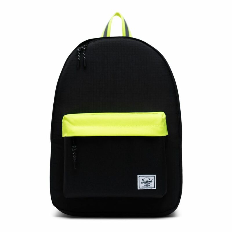 Herschel Classic Backpack Black Enzyme Ripstop/Black/Safety Yellow