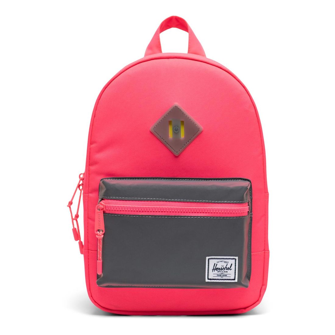 Herschel Heritage Kids Backpack - Neon Pink/Silver Reflective