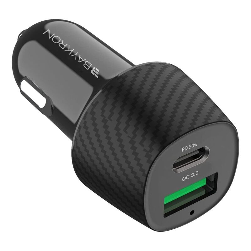 Baykron 36W Car Charger with Qc3.0/And USB Type-C Power Delivery 20W