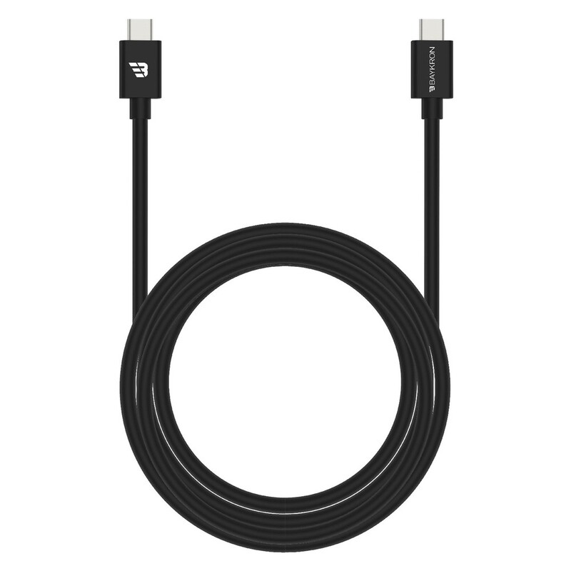 Baykron USB Type-C To USB Type-C Cable 1.2m Black