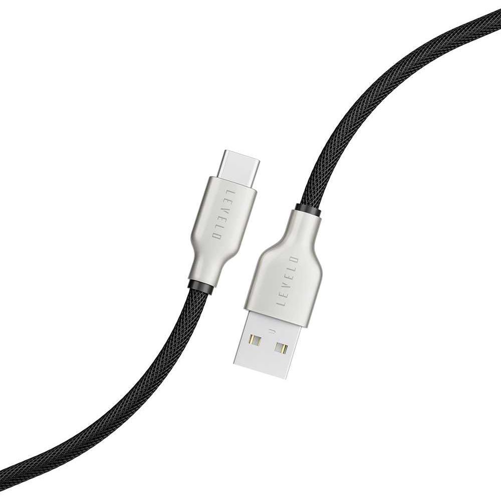 Levelo USB-A to MFi USB-C Cable 1.1m - Black