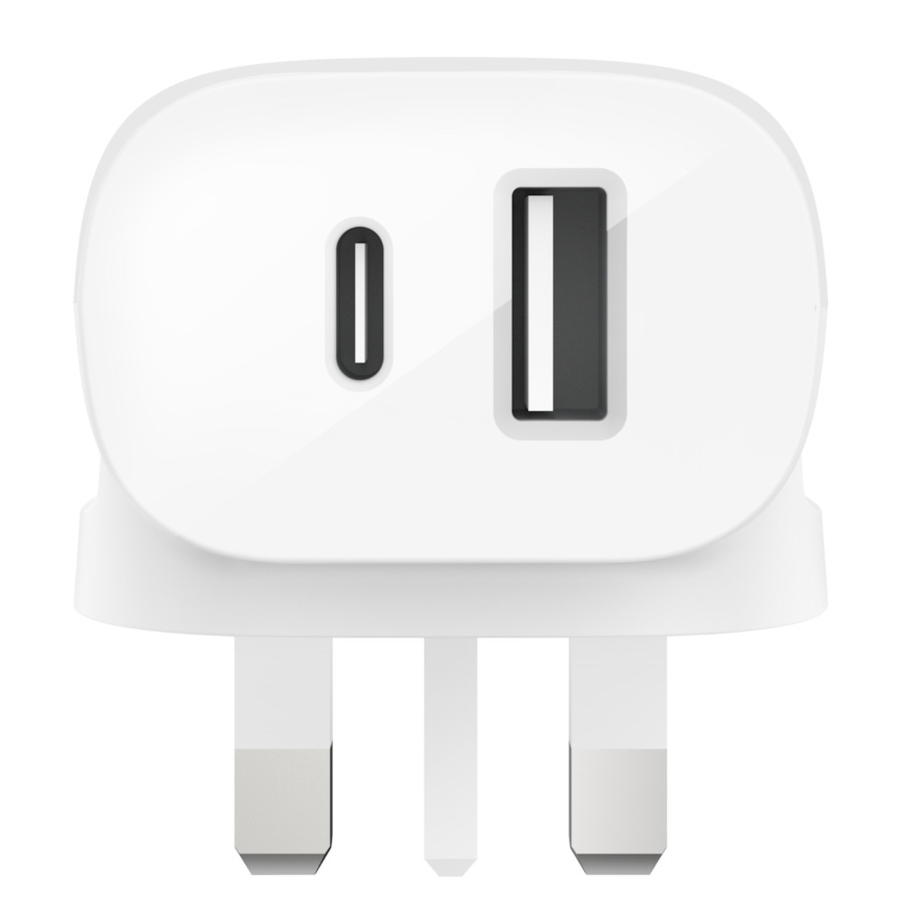 Belkin BOOST CHARGE USB-C + USB-A Wall Charger 30W White