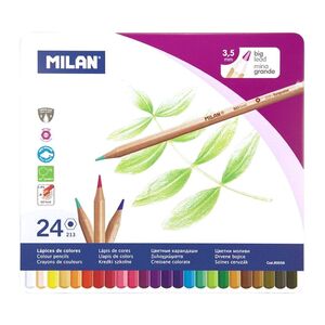 Milan Big Lead Colour Pencil In Metal Box (Set of 24)