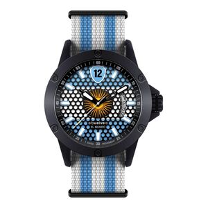 Twelve WARG1L Argentina Themed Unisex Wristwatch - Large - 44mm