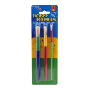 Mont Marte Kids Colour Hobby Brushes (Set of 3)