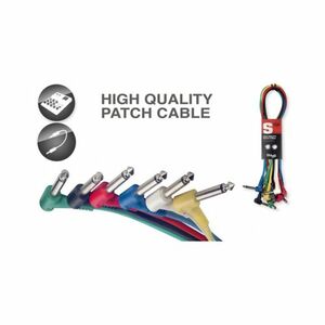 Stagg SPC015LE Mono Patch Cable 15 cm (Assortment - Includes 1 Cable)