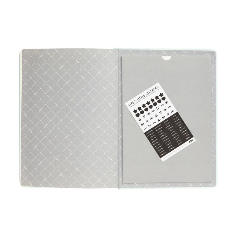 kikki.K 2020 A4 Bonded Leather Weekly Diary Mint