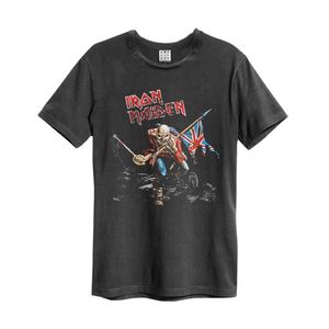 Amplified Iron Maiden 80 Tour Men's T-Shirt Charcoal