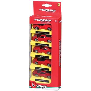 Bburago Ferrari Race & Play 1.64 Scale Die-Cast Car Model (Pack Of 5)