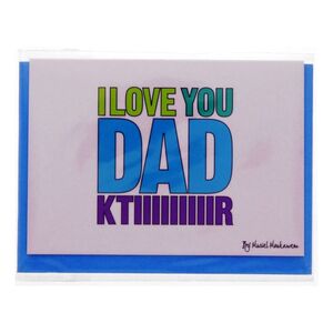 Mukagraf I Love You Dad Ktiiiiir Greeting Card (10.3 x 7.3cm)