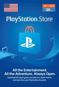 Sony PSN PlayStation Network Topup Wallet (US) - 20 USD