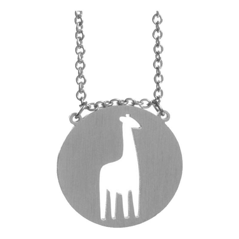 Jaeci Giraffe Necklace Silver