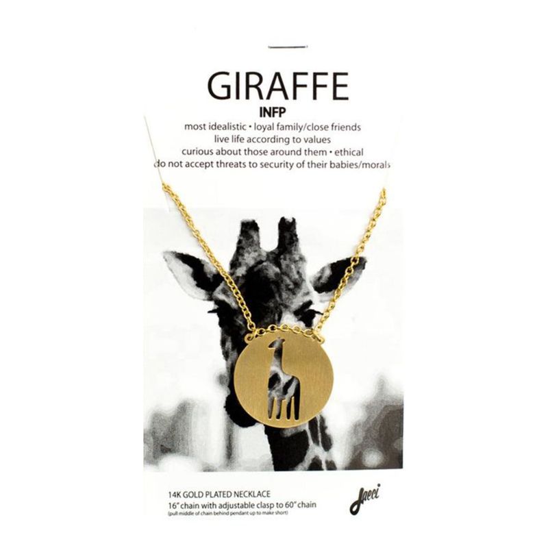 Jaeci Giraffe Necklace Gold