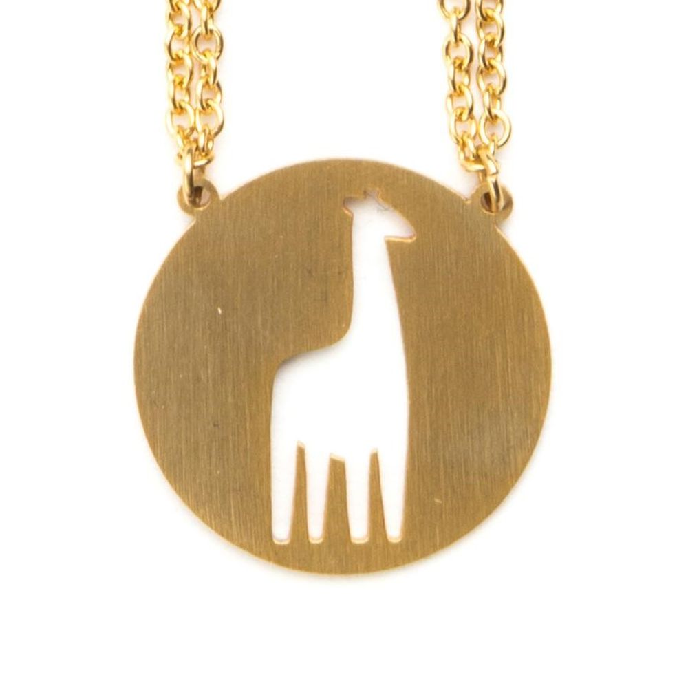 Jaeci Giraffe Necklace Gold