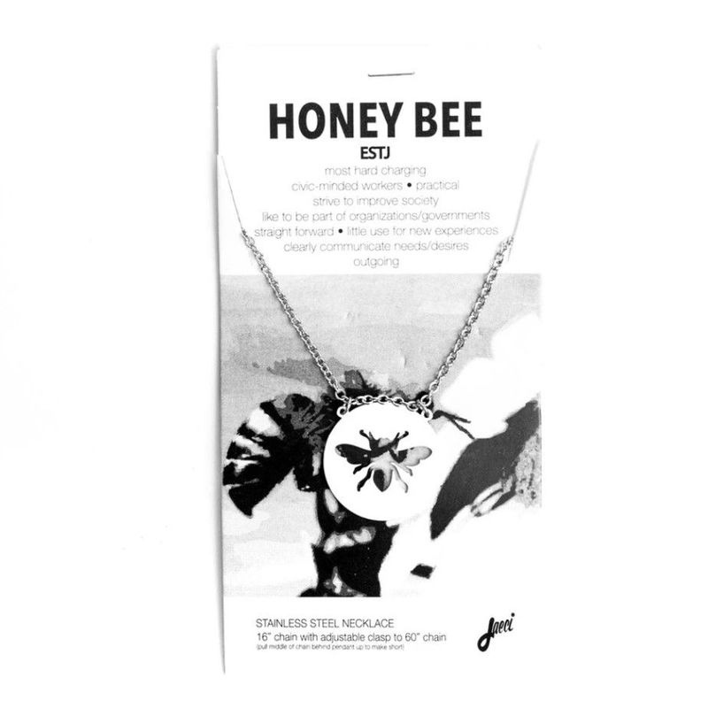 Jaeci Honey Bee Necklace Silver