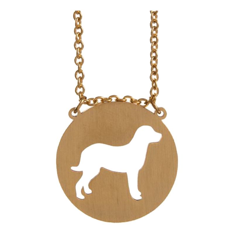 Jaeci Dog Necklace Gold