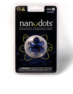 لعبة تركيب 12 نقطة ميجا مغناطيسية باللون الأزرق من نانو دوتس