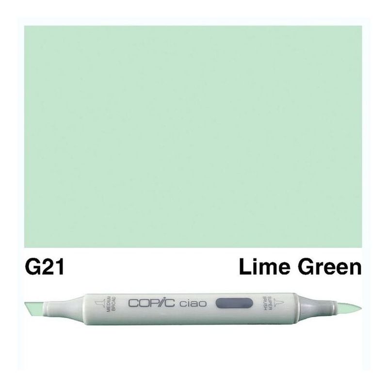 قلم ماركر كوبيك تشاو  G 21 - أخضر ليموني