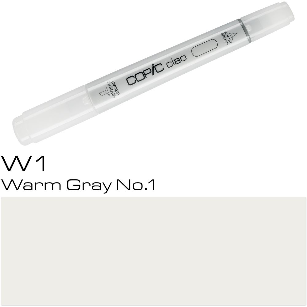 قلم ماركر كوبيك تشاو  W1 - رمادي دافئ رقم 1