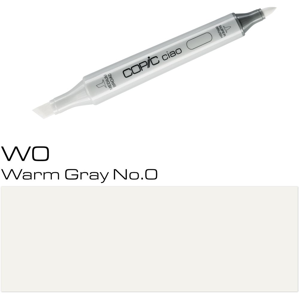 قلم ماركر كوبيك تشاو  W0 - رمادي دافئ رقم صفر