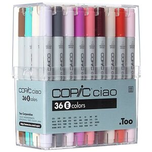 Copic Ciao Markers - Color Set E (Set of 36)
