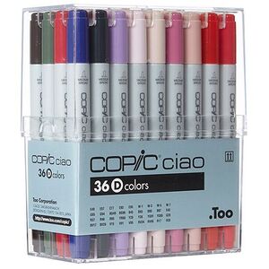 Copic Ciao Refillable Markers - Color Set D (Set of 36)