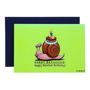 موكاغراف آسف بتييييي ٢! تتميز بطاقة معايدة عيد ميلاد سعيد متأخر