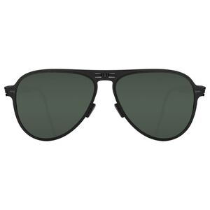 Roav Atlas Stainless Steel Folding Polarized Sunglasses (Matte Black Frame/Grey Green Lens)