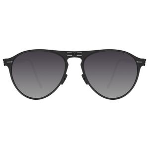 Roav Earhart Stainless Steel Folding Polarized Sunglasses (Matte Black Frame/Grey Gradient Lens)