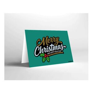 Mukagraf Merry Christmas & Happy New Year! Greeting Card (17 x 11.5cm)