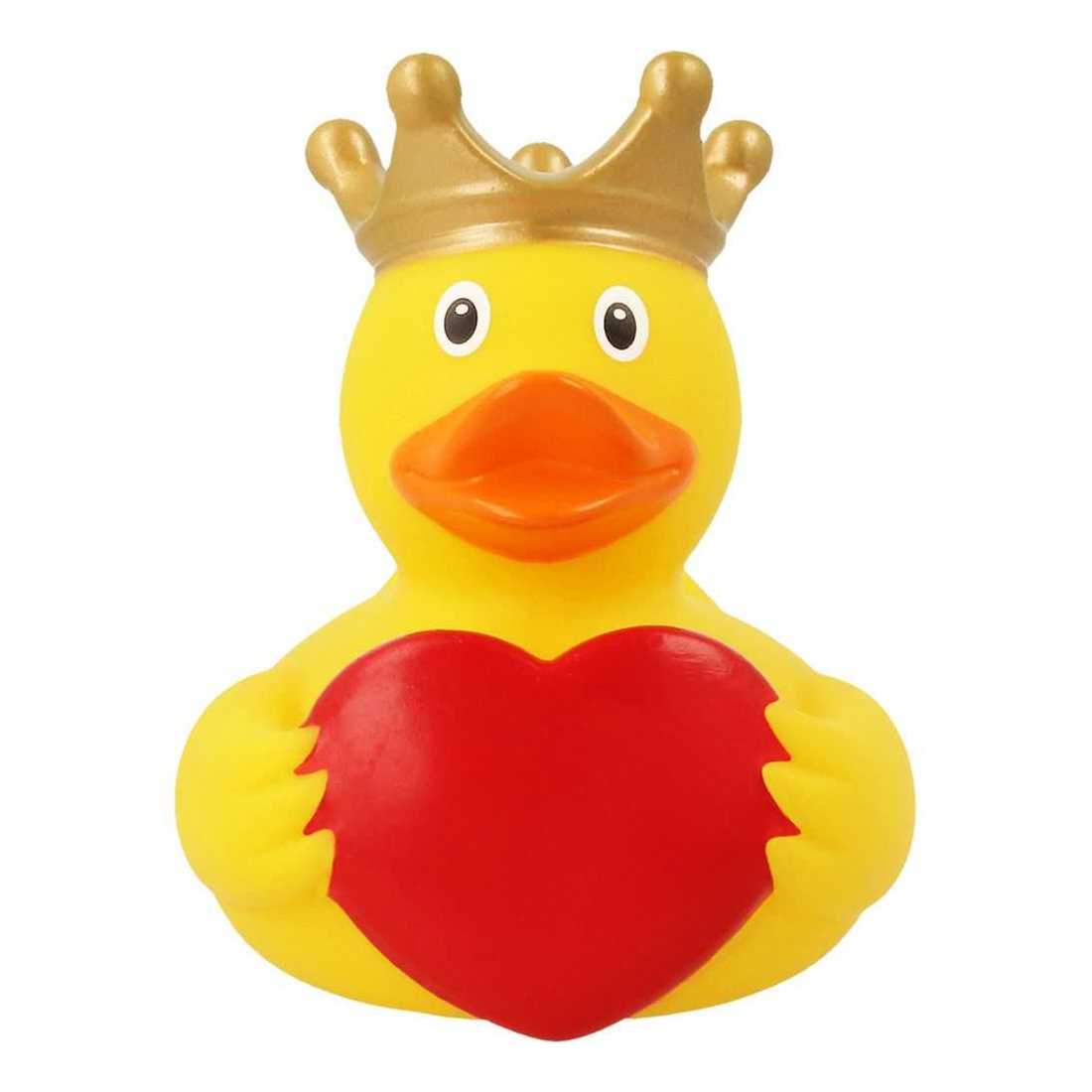 Lilalu Duck with Greeting Heart Small