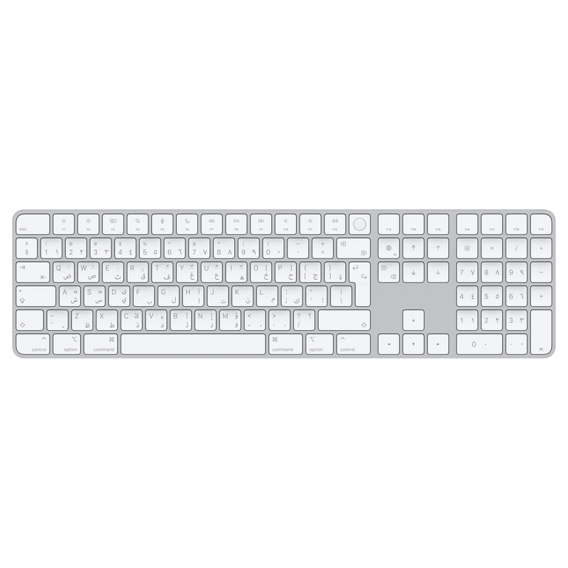 Apple Magic Keyboard with Touch ID and Numeric Keypad for Mac Models with Apple Silicon - Arabic