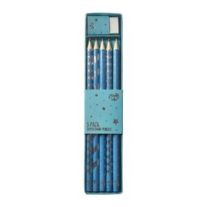 Tinc Metallic Pencils Silver (Set Of 5)