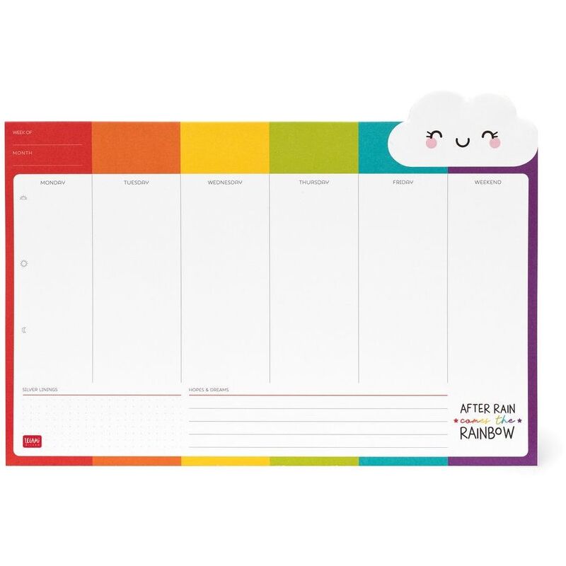 Legami Smart Week Desk Rainbow Planner