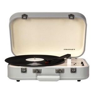 Crosley Coupe Portable Bluetooth Turntable with Built-in Speakers - Gray