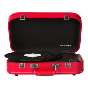 Crosley Coupe Portable Bluetooth Turntable with Built-in Speakers -  Red