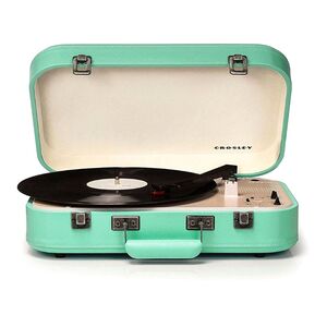 Crosley Coupe Portable Bluetooth Turntable with Built-in Speakers -  Teal